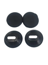 Four black rubber grommets for Trailfx cleat hole covers and cleat holes