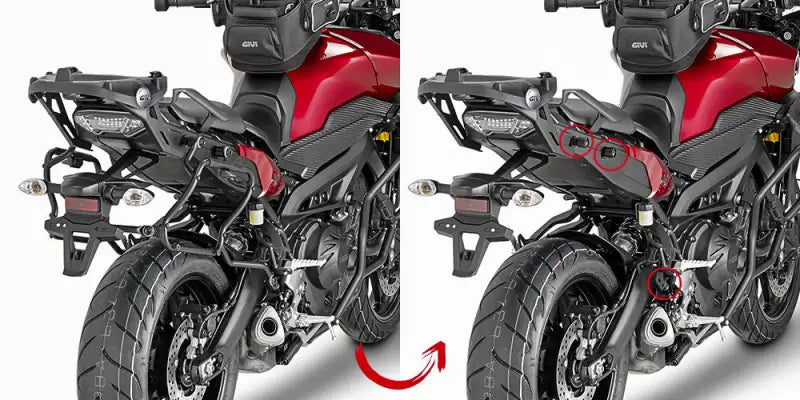 PLXR2122 Side Case Hardware V35 - Hard Luggage Mounting