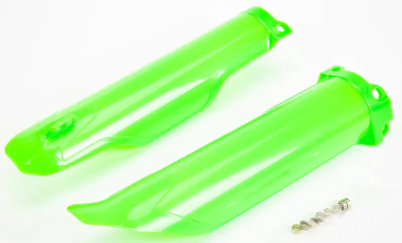 POLISPORT Fork Guards Lime Green Kaw for Powersports
