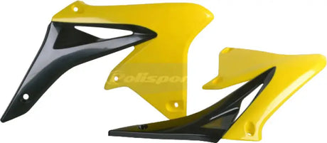 POLISPORT Radiator Shroud Black/Yellow for Powersports