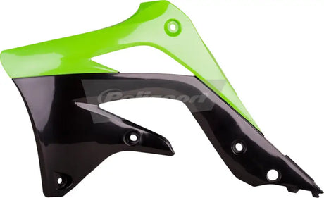 POLISPORT Radiator Shroud Green/Black for Powersports