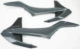 POLISPORT Radiator Shrouds Nardo Grey/Black for Powersports