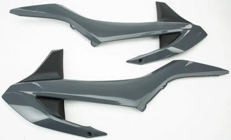 POLISPORT Radiator Shrouds Nardo Grey/Black for Powersports