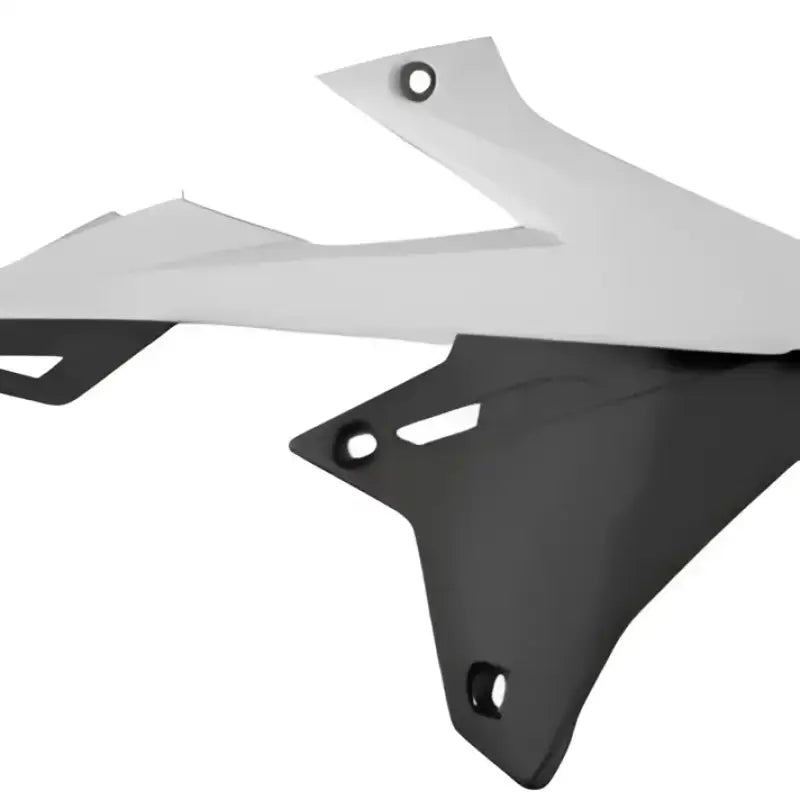 POLISPORT Radiator Shroud White/Black for Powersports