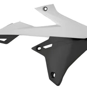POLISPORT Radiator Shroud White/Black for Powersports