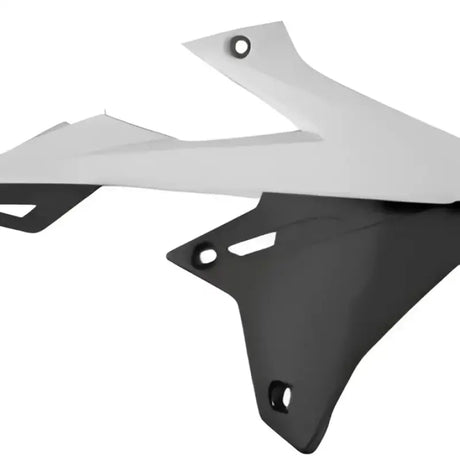 POLISPORT Radiator Shroud White/Black for Powersports