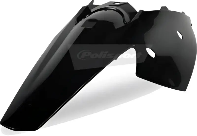 POLISPORT Rear Fender W/Panel Black for Powersports
