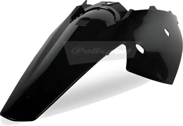 POLISPORT Rear Fender W/Panel Black for Powersports
