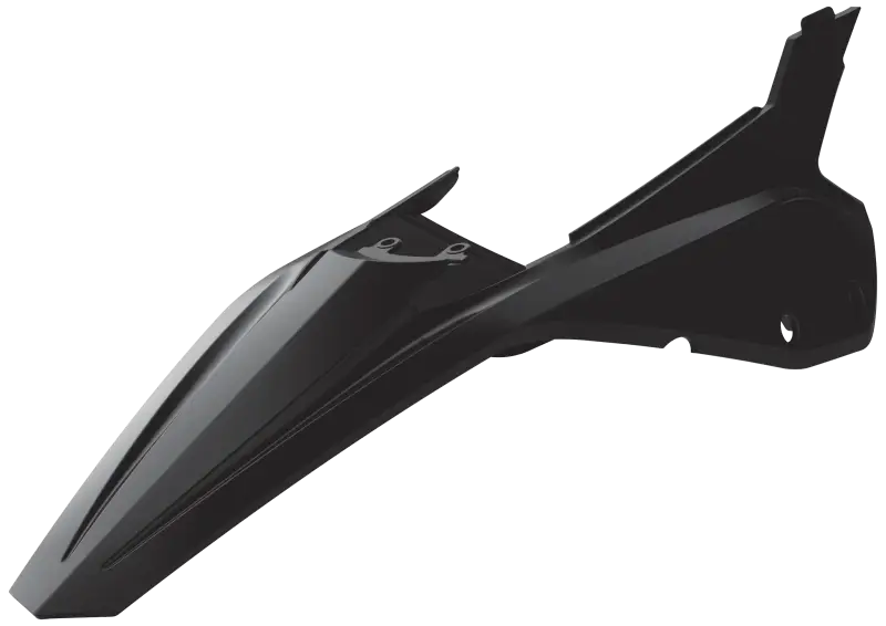 POLISPORT Rear Fender + Side Panels Black Beta for Powersports