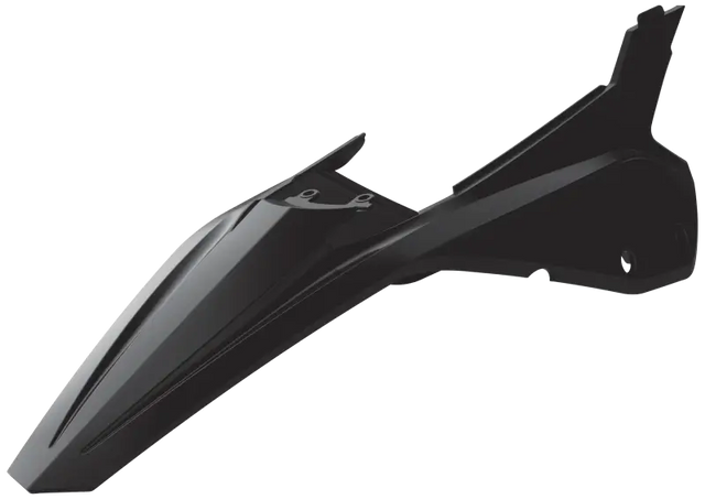 POLISPORT Rear Fender + Side Panels Black Beta for Powersports
