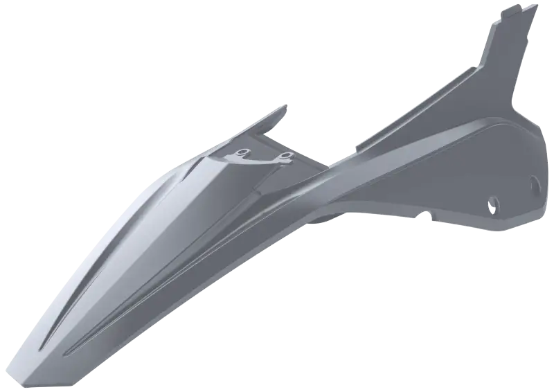 POLISPORT Rear Fender + Side Panels Nardo Grey Beta for Powersports