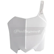 POLISPORT Front Number Plate White for Powersports