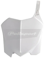 POLISPORT Front Number Plate White for Powersports