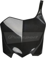 POLISPORT Front Number Plate Black for Powersports