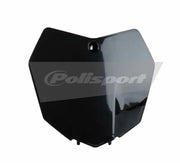 POLISPORT Front Number Plate Black for Powersports