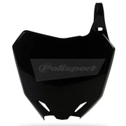 POLISPORT Front Number Plate Black for Powersports