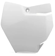 POLISPORT Front Number Plate White for Powersports