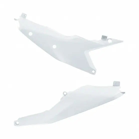 Polisport Plastic Side Number Plate 8478100002 - White Panels 23-24
