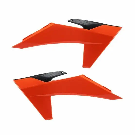 Polisport Radiator Shroud 8478000001 - Black Orange Scoops 25