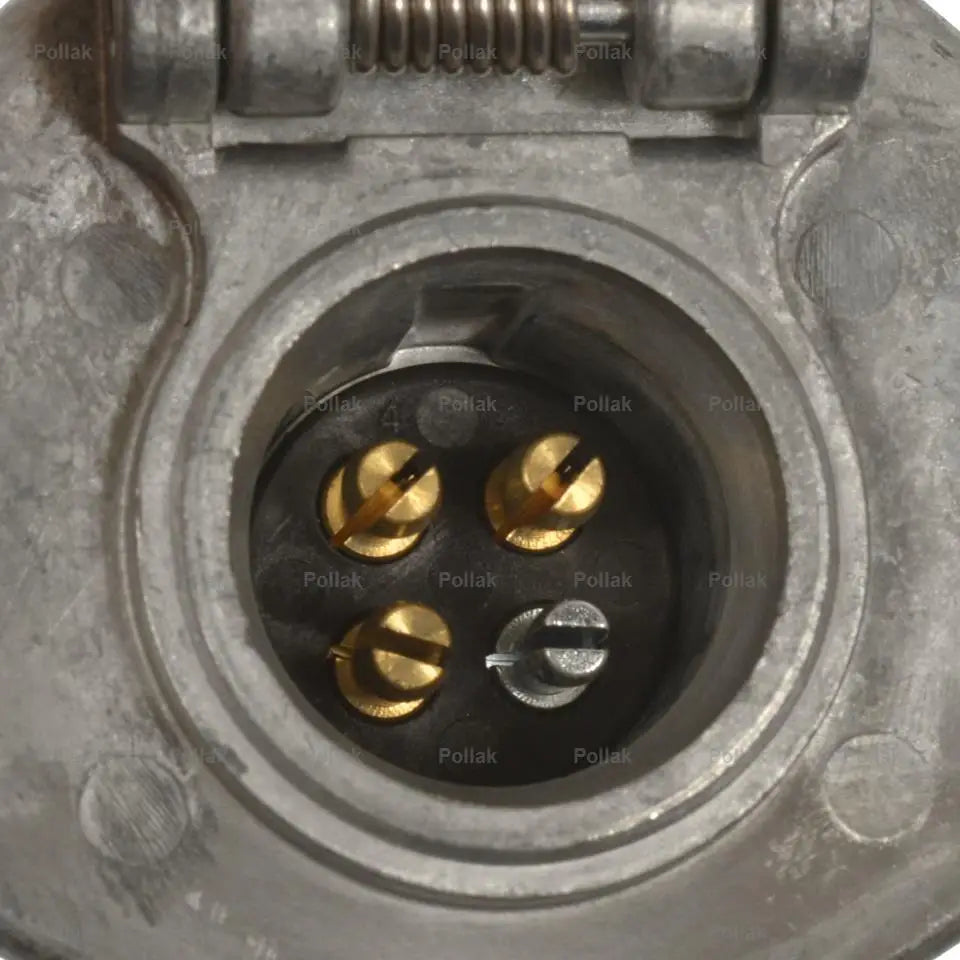 Pollak Dust And Water Resistant Trailer Wiring Connector Adapter 11-404 - 4-WAY Socket