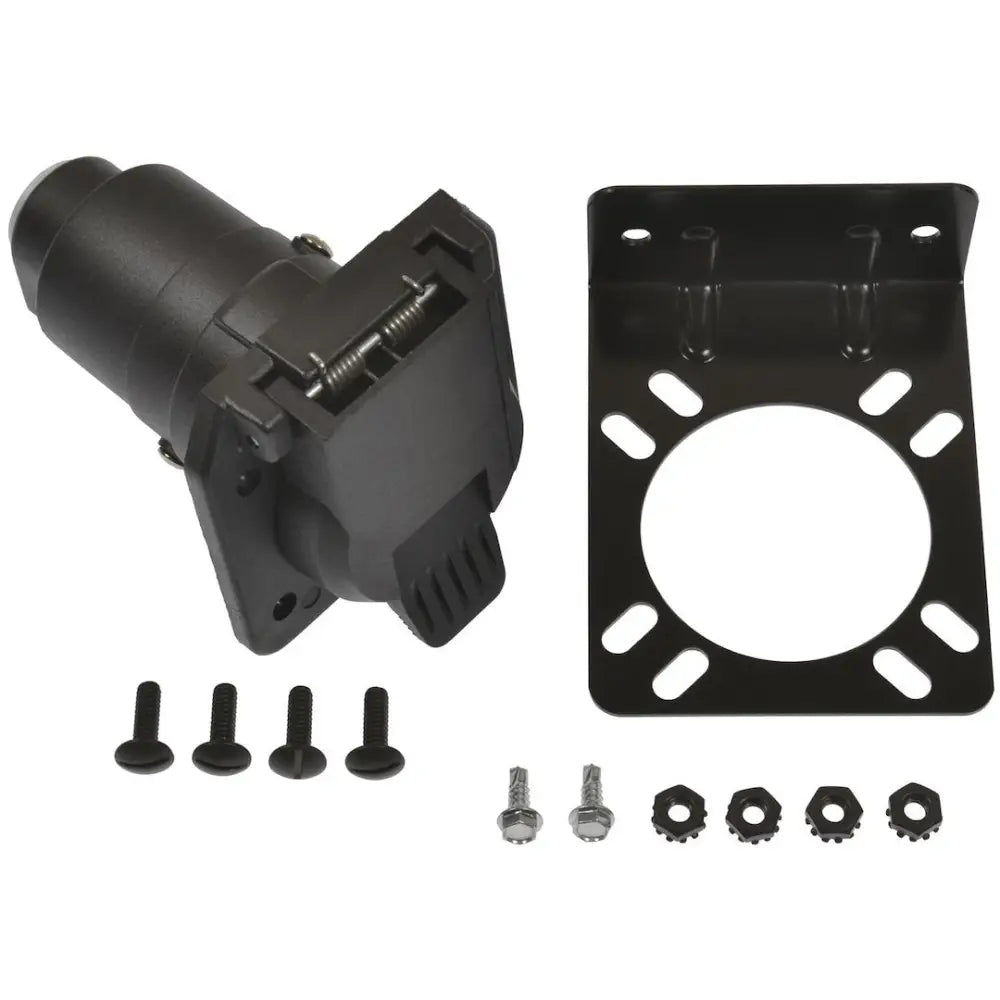 Pollak Easy To Install Trailer Wiring Connector Adapter 7WB-107BV - Way Blade Bracket