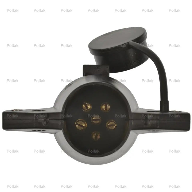 Pollak Quick And Easy To Connect Trailer Wiring Connector Adapter 12-719P - 7-WAY RV 6-WAY Round