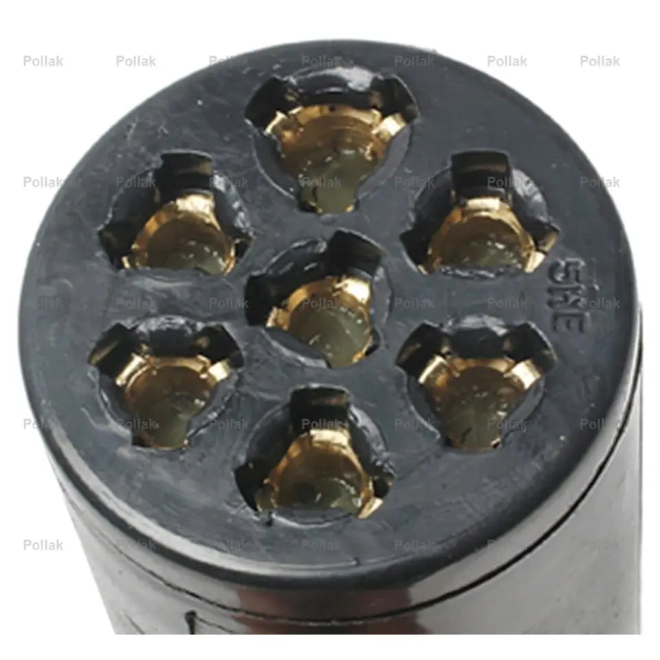 Pollak Solid Brass Terminal Screws Trailer Wiring Connector 11-704 - 7-WAY Plug