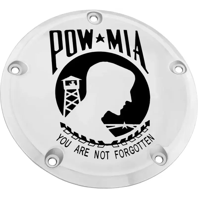 CUSTOM ENGRAVING POW01-12 7 Tc Derby Cover Pow Mia Chrome