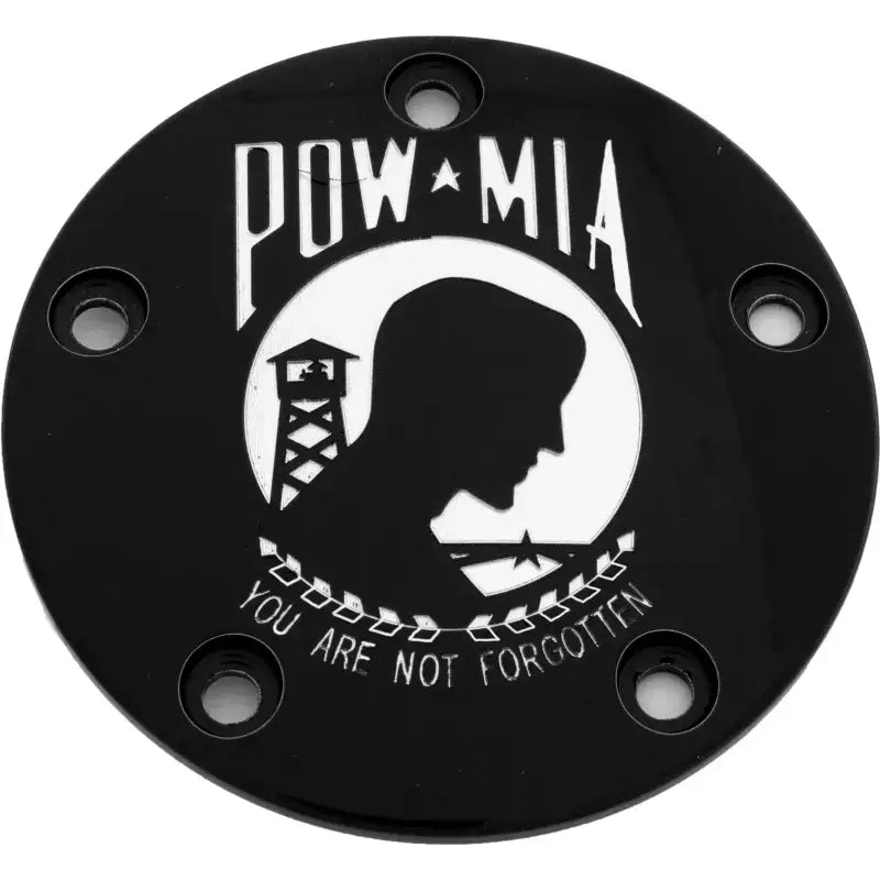 CUSTOM ENGRAVING POW02-04BG Tc Timer Cover Pow Mia Black