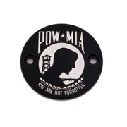 CUSTOM ENGRAVING POW02-63BG M8 Timer Cover Pow Mia Black