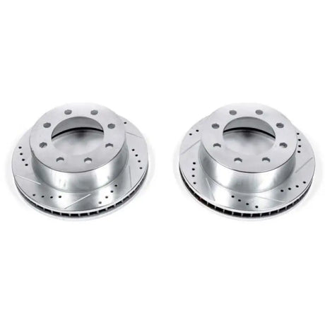 Power Stop 00-02 Dodge Ram 2500 Front Evolution Drilled & Slotted Rotors - Pair - AR8746XPR