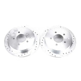 Power Stop 00-02 Ford Expedition Rear Evolution Drilled & Slotted Rotors - Pair - Truck Automotive