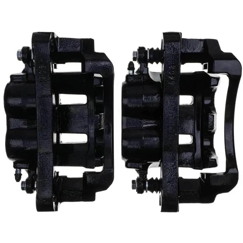 Power Stop 00-05 Ford Excursion Front Black Caliper - Pair w/Bracket - PowerStop