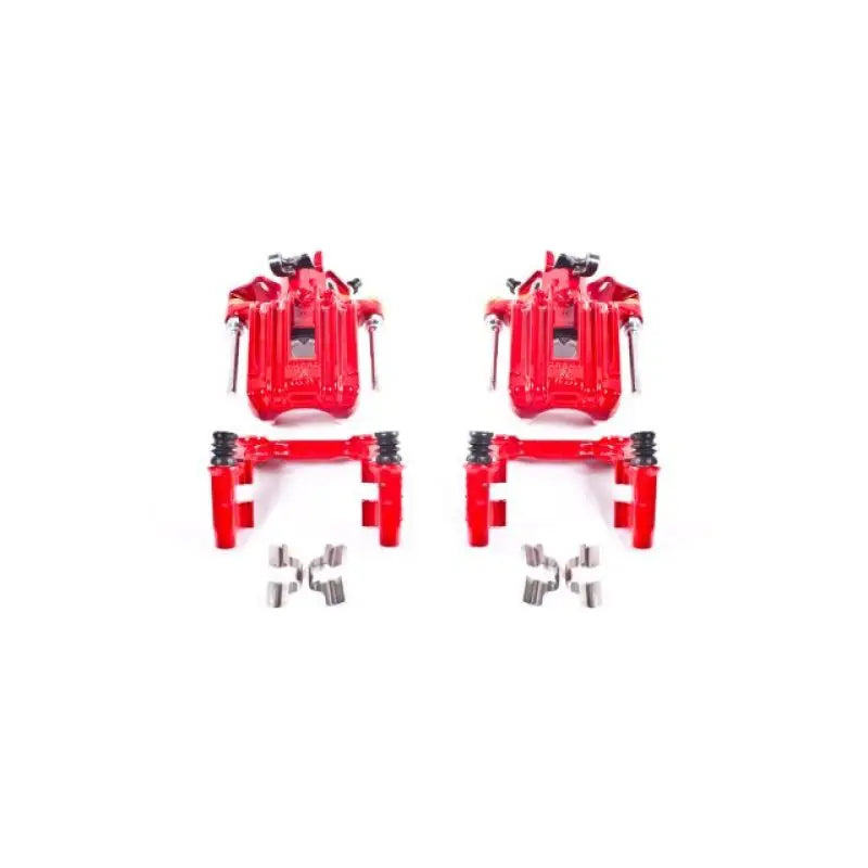 Power Stop 00-06 Audi TT Quattro Rear Red Calipers w/Brackets - Pair - Truck & Automotive