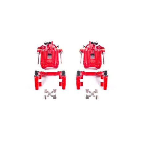 Power Stop 00-06 Audi TT Quattro Rear Red Calipers w/Brackets - Pair - Truck & Automotive