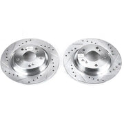 Power Stop 00-09 Honda S2000 Rear Evolution Drilled & Slotted Rotors - Pair - Truck Automotive