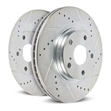Power Stop 00-09 Honda S2000 Rear Evolution Drilled & Slotted Rotors - Pair - Truck Automotive