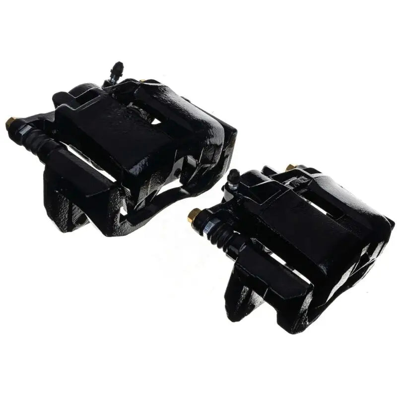 Power Stop 01-03 Acura CL Front Black Caliper - Pair w/Bracket - PowerStop