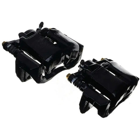 Power Stop 01-03 Acura CL Front Black Caliper - Pair w/Bracket - PowerStop