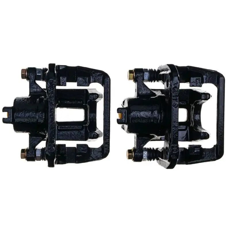 Power Stop 01-03 Acura CL Rear Black Caliper - Pair w/Bracket - PowerStop