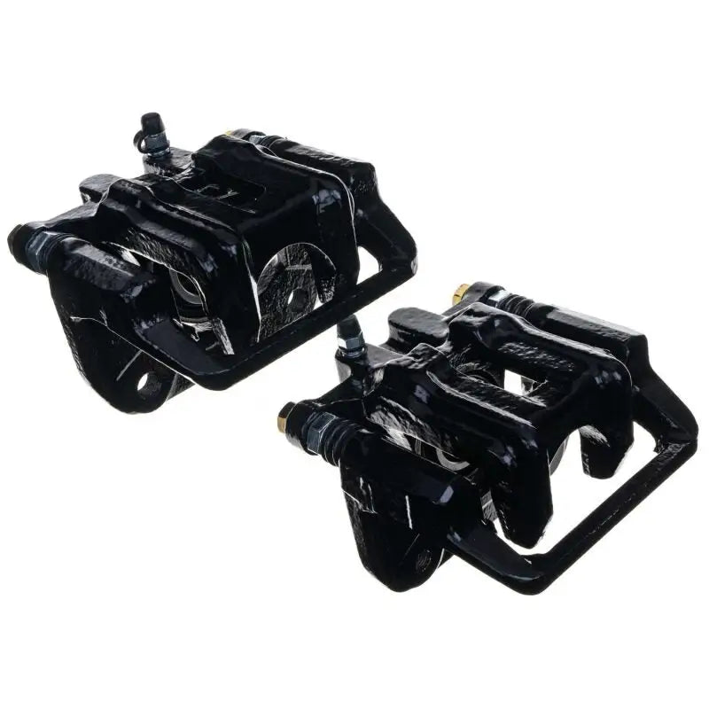 Power Stop 01-03 Acura CL Rear Black Caliper - Pair w/Bracket - PowerStop