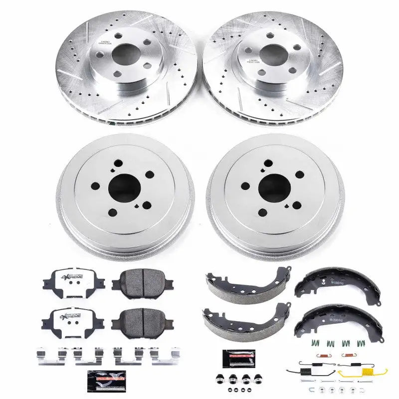 Power Stop 01-05 Toyota Celica Front & Rear Z26 Street Brake Kit - Truck Automotive
