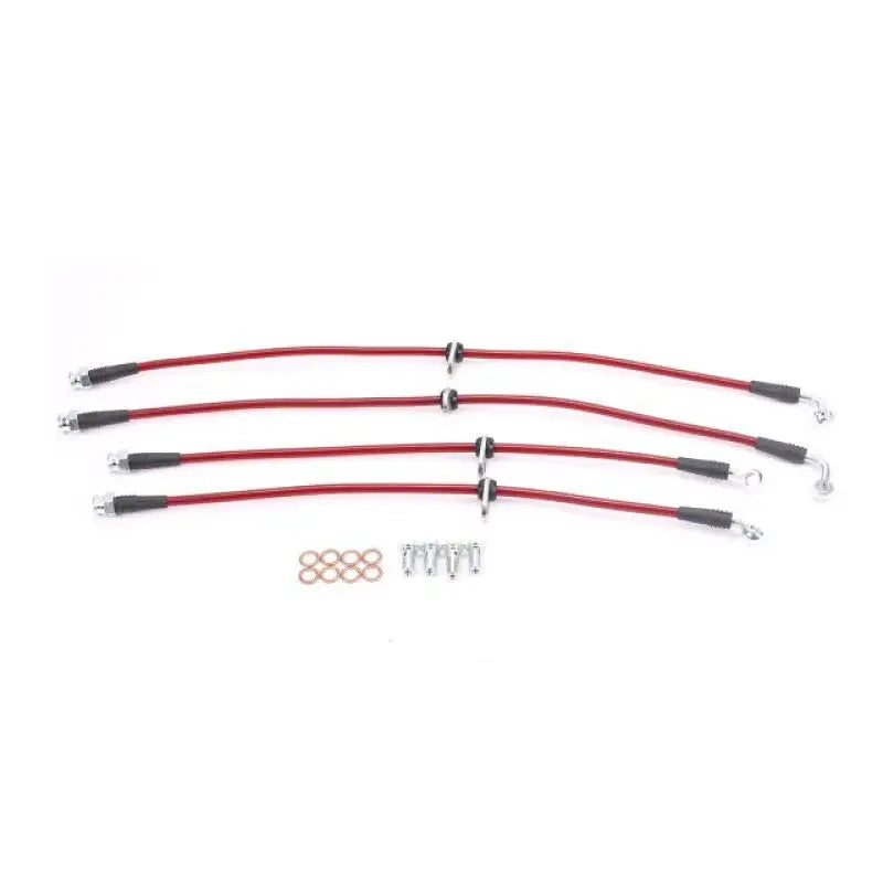Power Stop 02-06 Acura RSX Front & Rear SS Braided Brake Hose Kit - BH00021