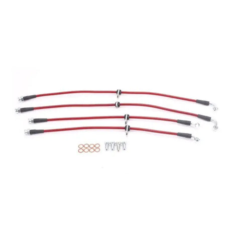 Power Stop 02-06 Acura RSX Front & Rear SS Braided Brake Hose Kit - BH00021