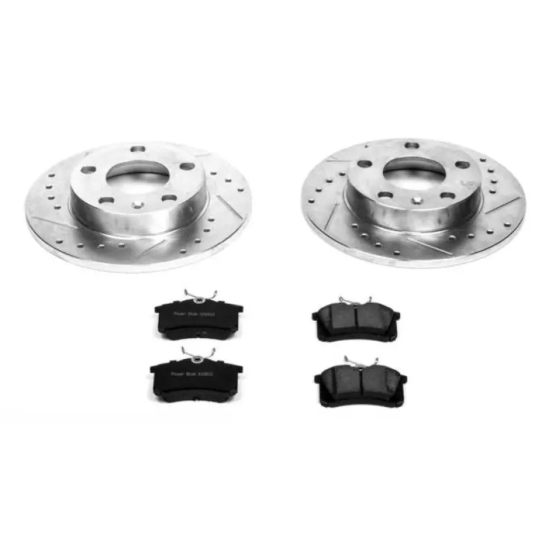 PowerStop K3129 Power Stop 02-06 Audi A4 Rear Z23 Evolution Sport Brake Kit