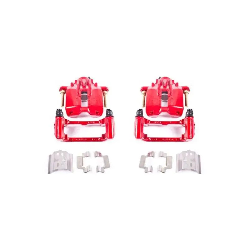 Power Stop 04-05 Cadillac XLR Rear Red Calipers w/Brackets - Pair - S4698