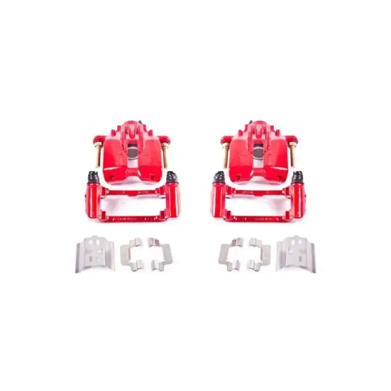 Power Stop 04-05 Cadillac XLR Rear Red Calipers w/Brackets - Pair - S4698