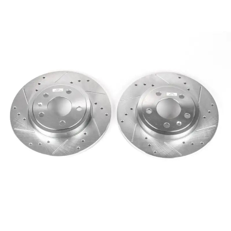Power Stop 05-09 Audi A4 Rear Evolution Drilled & Slotted Rotors - Pair - EBR1006XPR