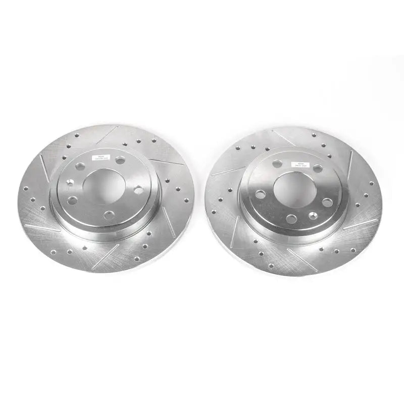 Power Stop 05-09 Audi A4 Rear Evolution Drilled & Slotted Rotors - Pair - EBR1006XPR