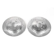 Power Stop 05-09 Audi A4 Rear Evolution Drilled & Slotted Rotors - Pair - EBR1006XPR